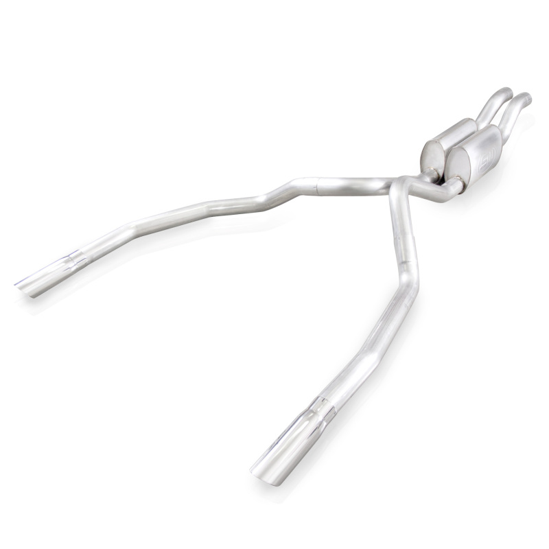 Ford F-150 Performance Exhaust - Under Bumper Exit - Stainless Works - Cat Back, Chambered Mufflers, 3.5 Ford F-150 Performance Exhaust - Under Bumper Exit - Stainless Works - Cat Back, Chambered Mufflers, 3.5